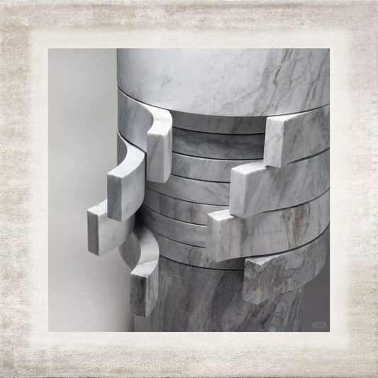 Strata Sculptural Stone Basin – view 2