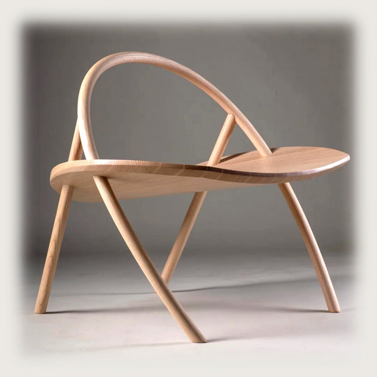 Anello Sculptural Wood Chair