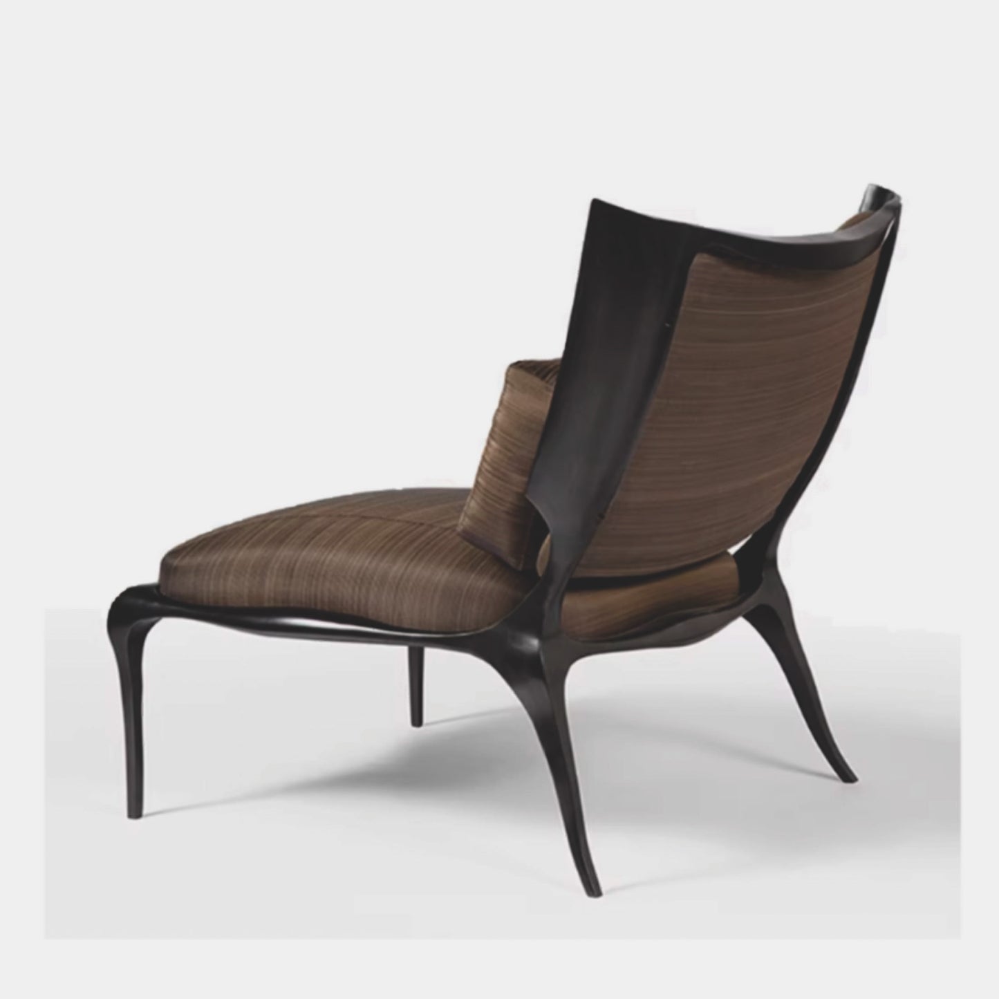 Ombra Upholstered Metal Armchair