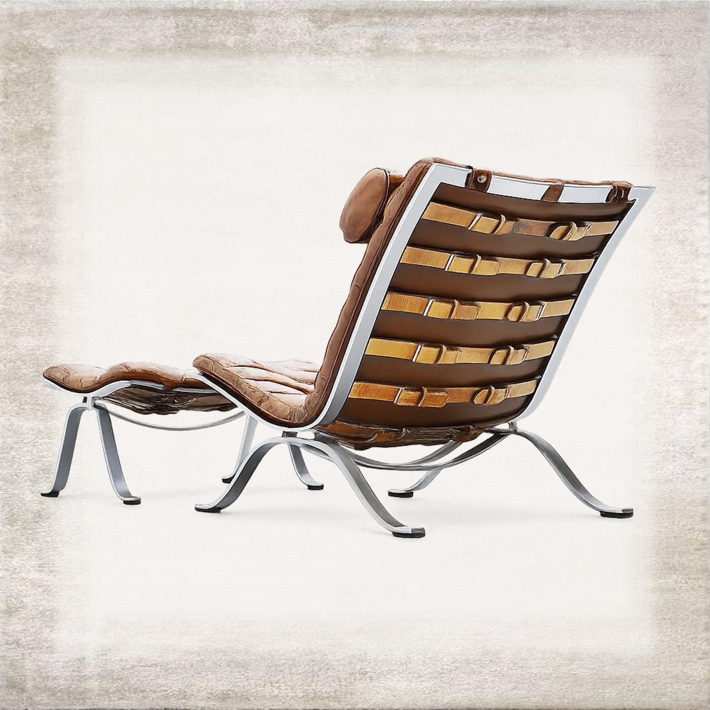 Tesa Reclining Lounge Chair and Ottoman – view 2