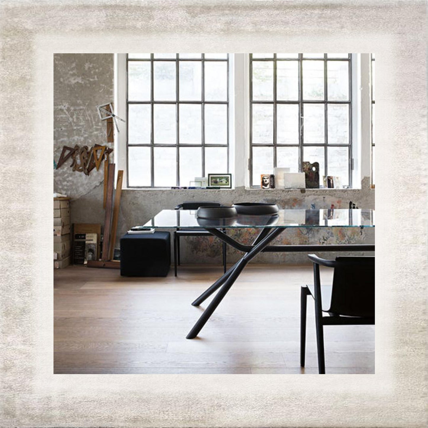Ramo Minimal Glass Table – view 2