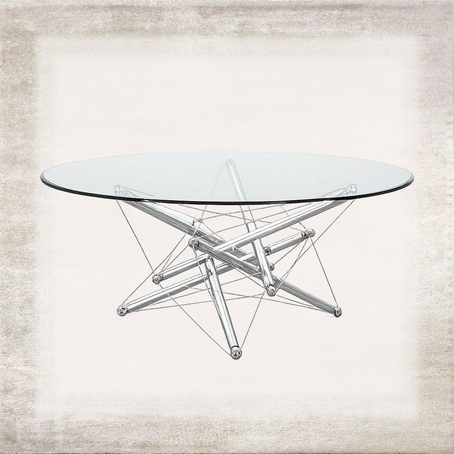 Filo Minimal Glass Coffee Table