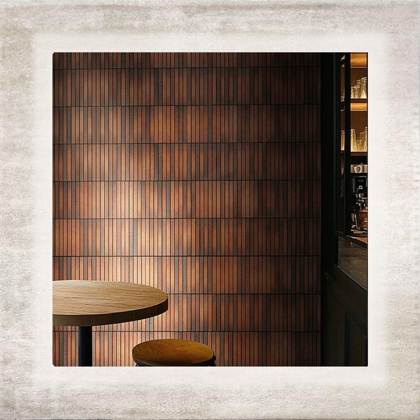 Linea Diagonal Cotto Mosaic interior application