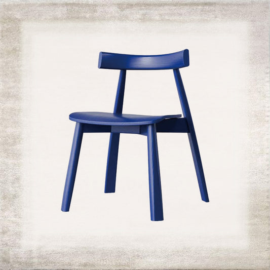 Sella Black Wood Dining Chair, detail view 2