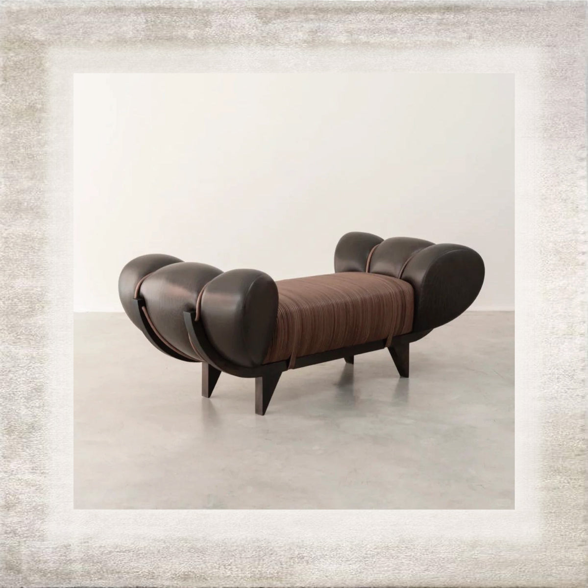 Onda Sculptural Upholstered Sofa, detail view 2