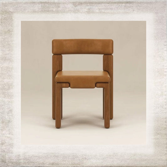 Quadra Solid Wood Dining Chair, detail view 2