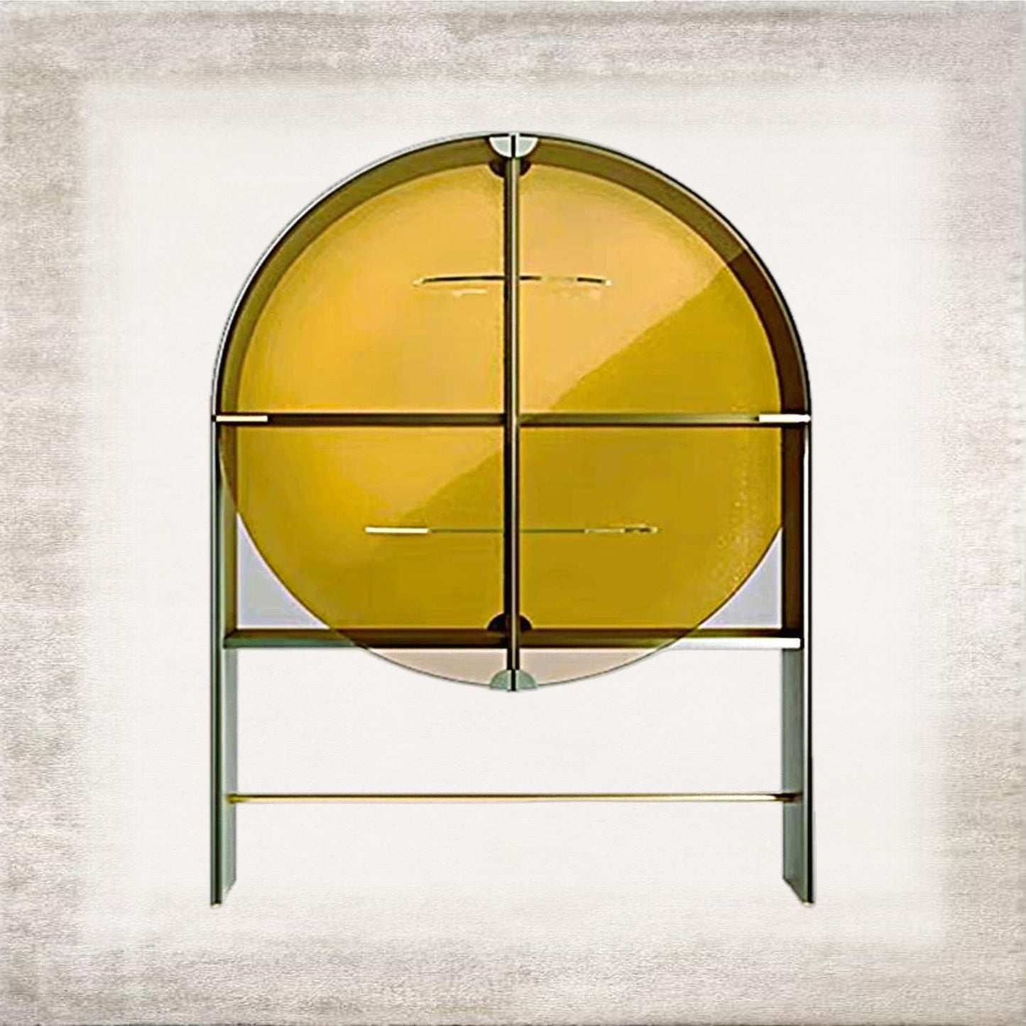 Solare Circular Display Cabinet