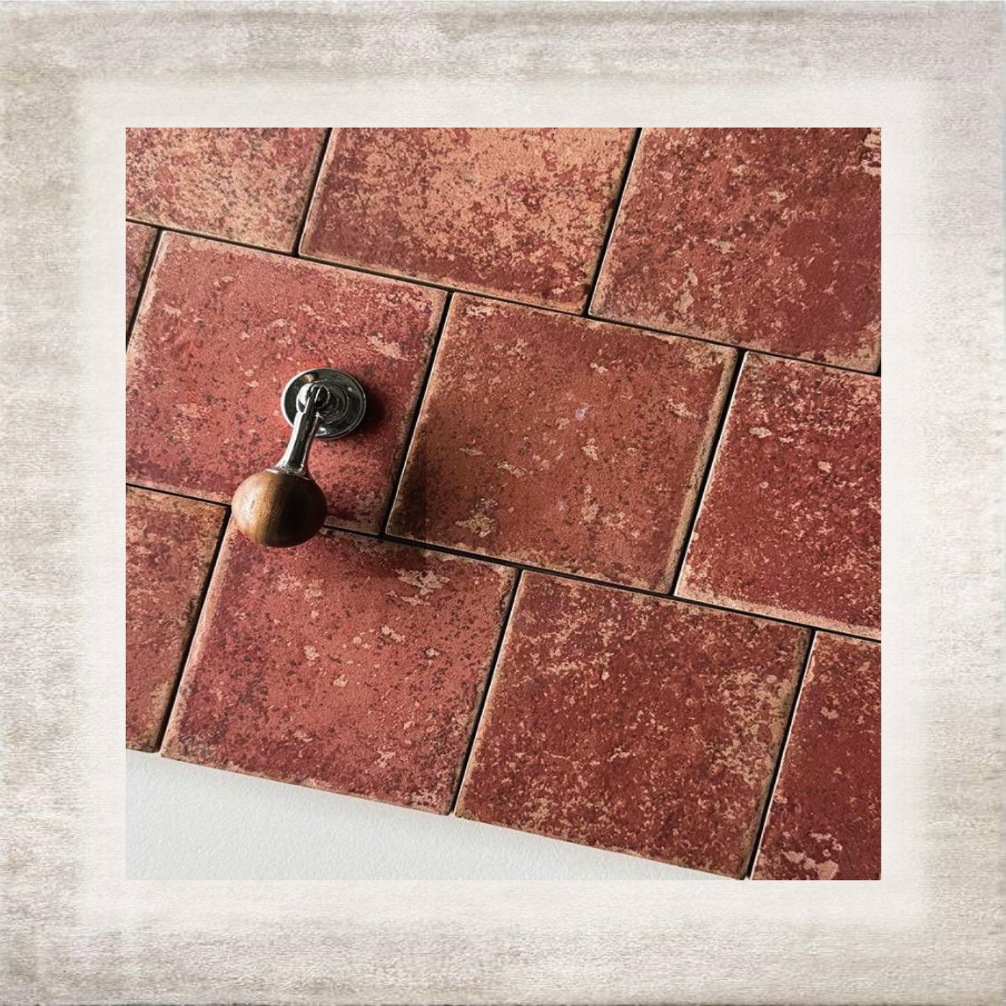 Rosso Patina Hand-Glazed Tile — detail 2