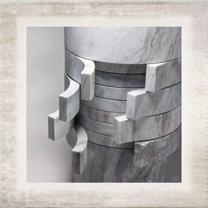 Strata Sculptural Stone Basin – view 2