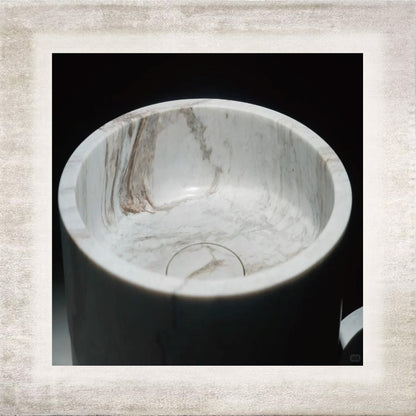 Strata Sculptural Stone Basin – view 3