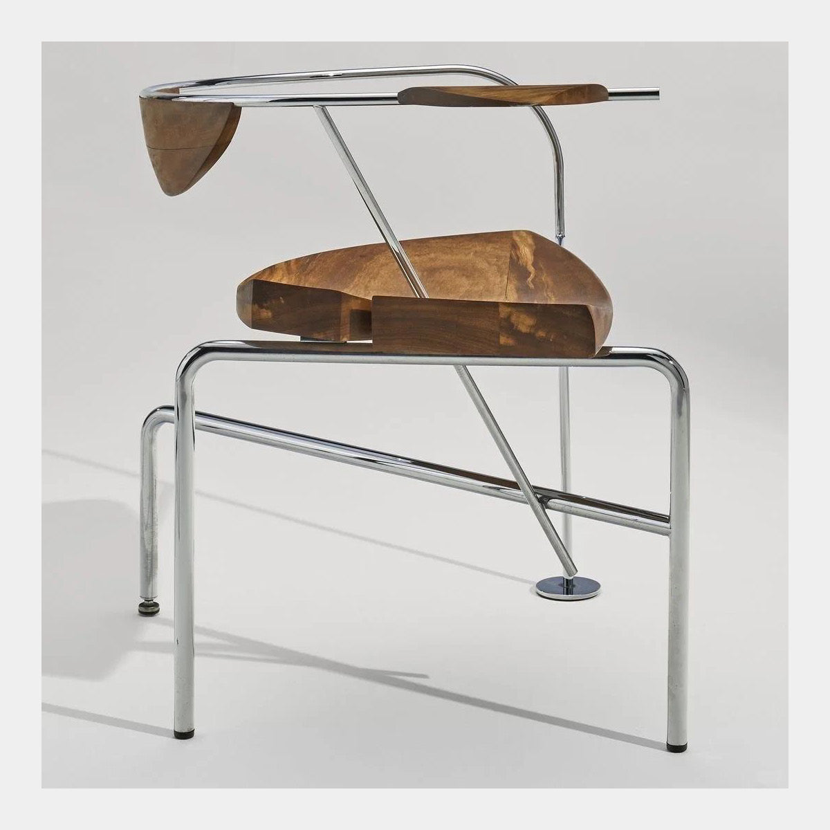 Arco Wood and Metal Armchair