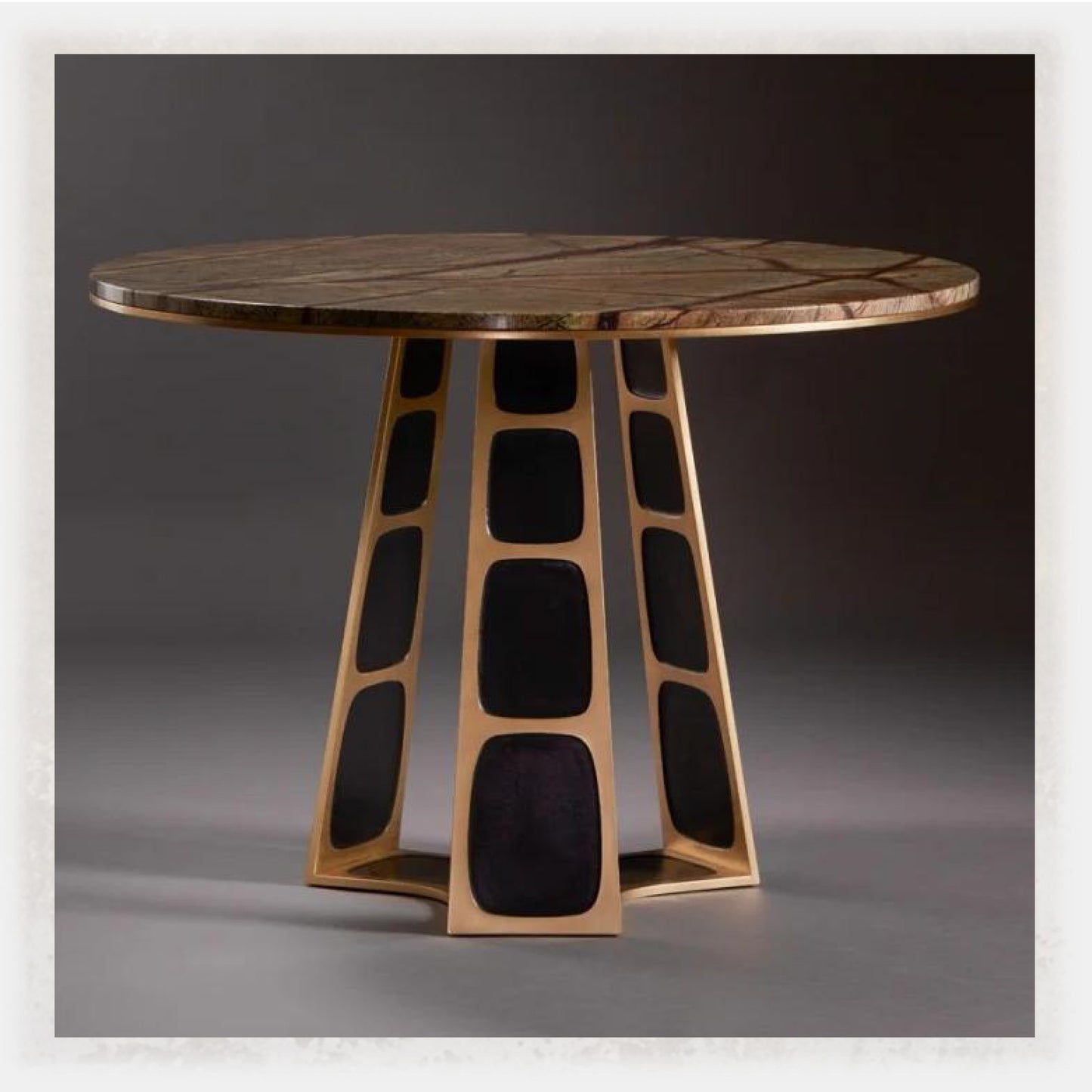 Portale Round Stone Dining Table