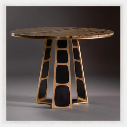 Portale Round Stone Dining Table