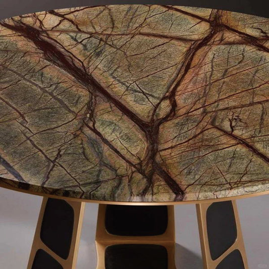 Portale Round Stone Dining Table