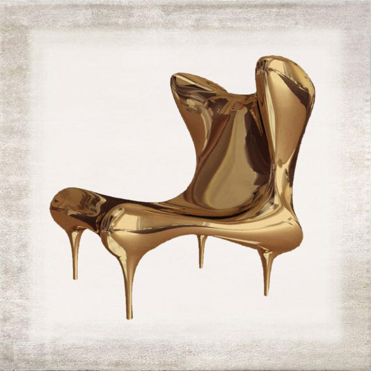 Aureus sculptural resin armchair