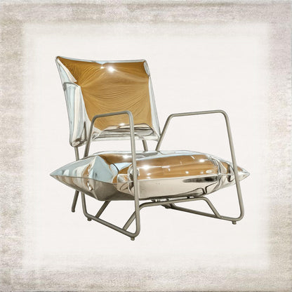 Lucent stainless steel lounge chair