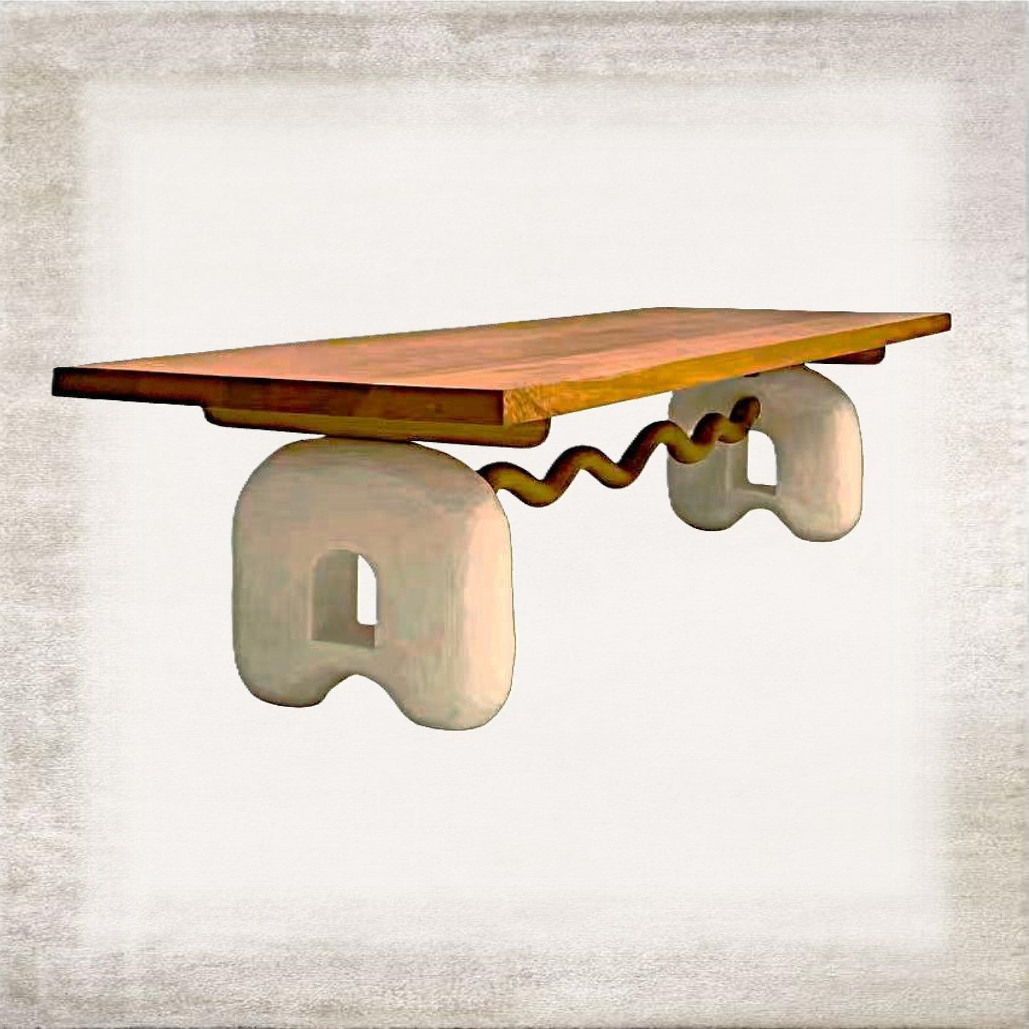 Alba sculptural console