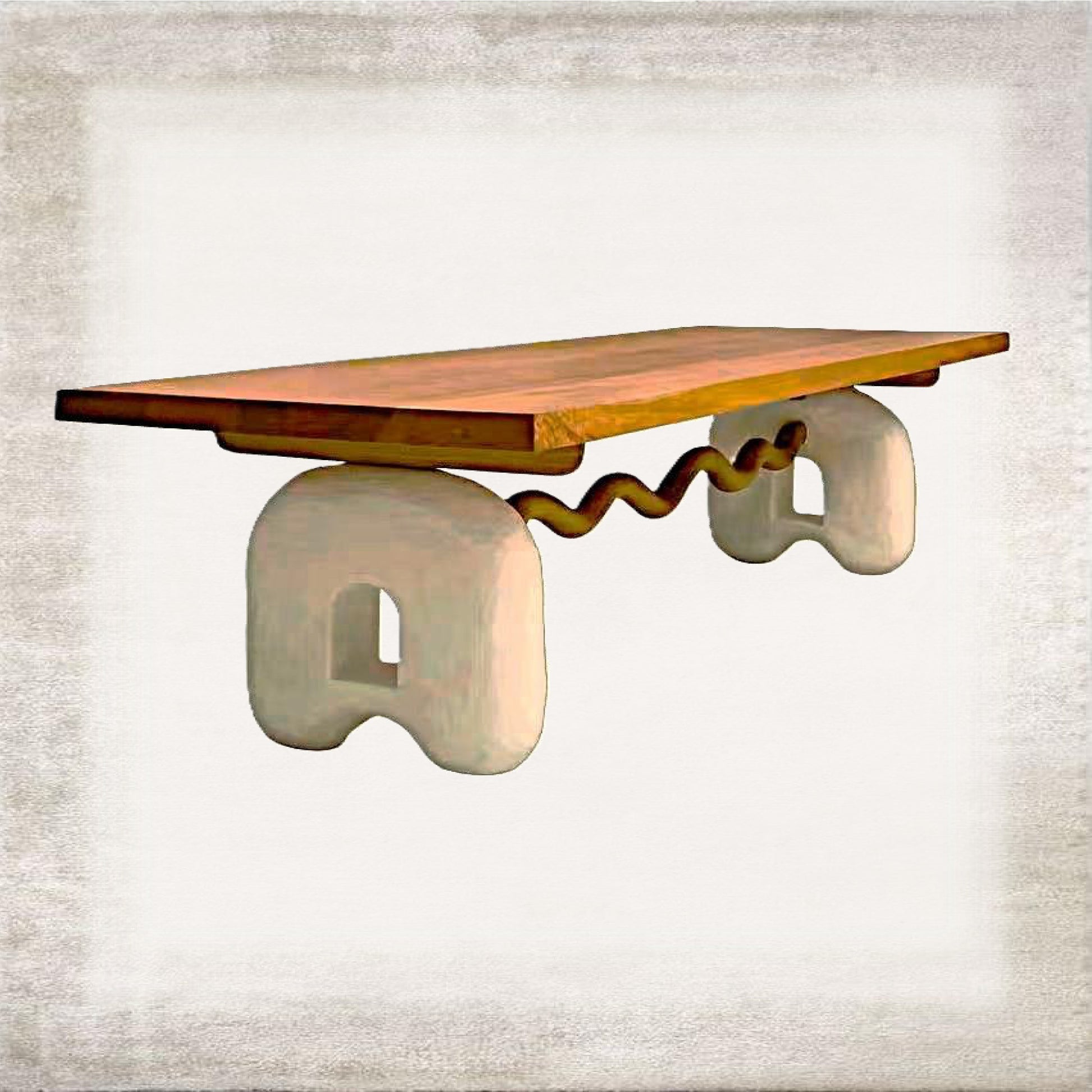 Alba sculptural console