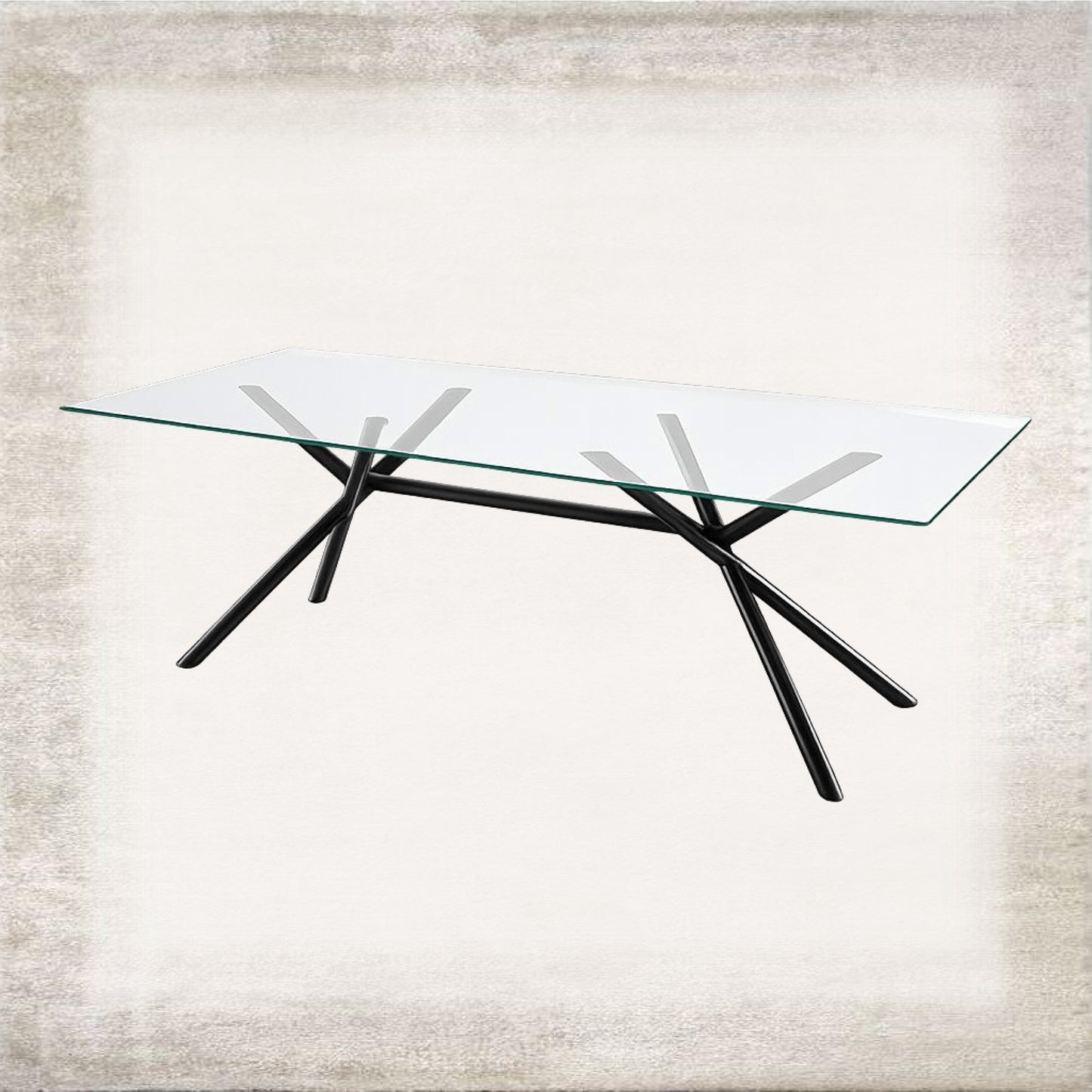Ramo Minimal Glass Table