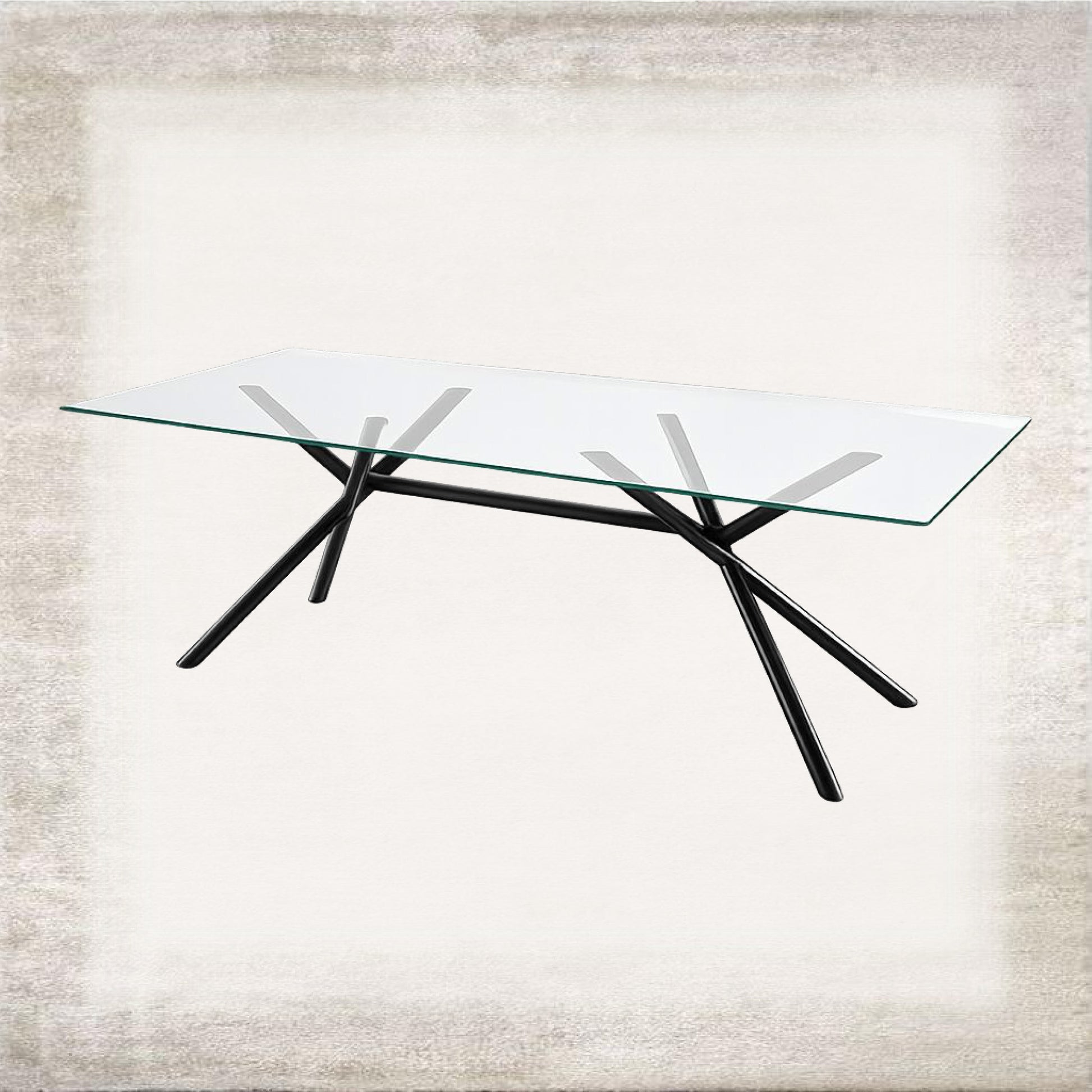 Ramo Minimal Glass Table