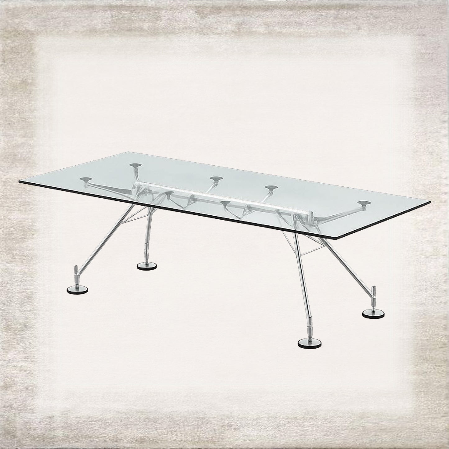 Aster Minimal Glass Dining Table