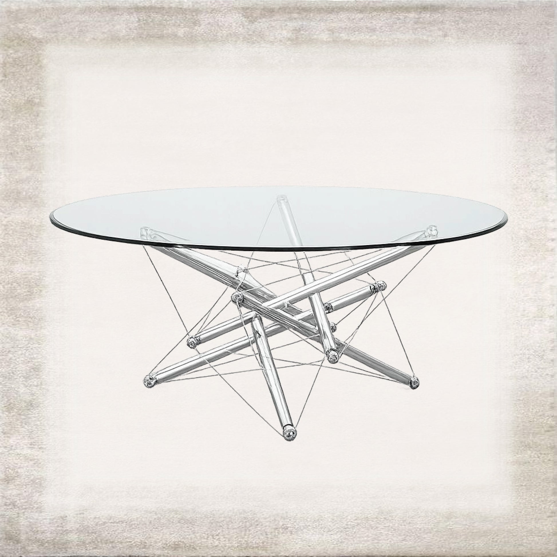 Filo Minimal Glass Coffee Table