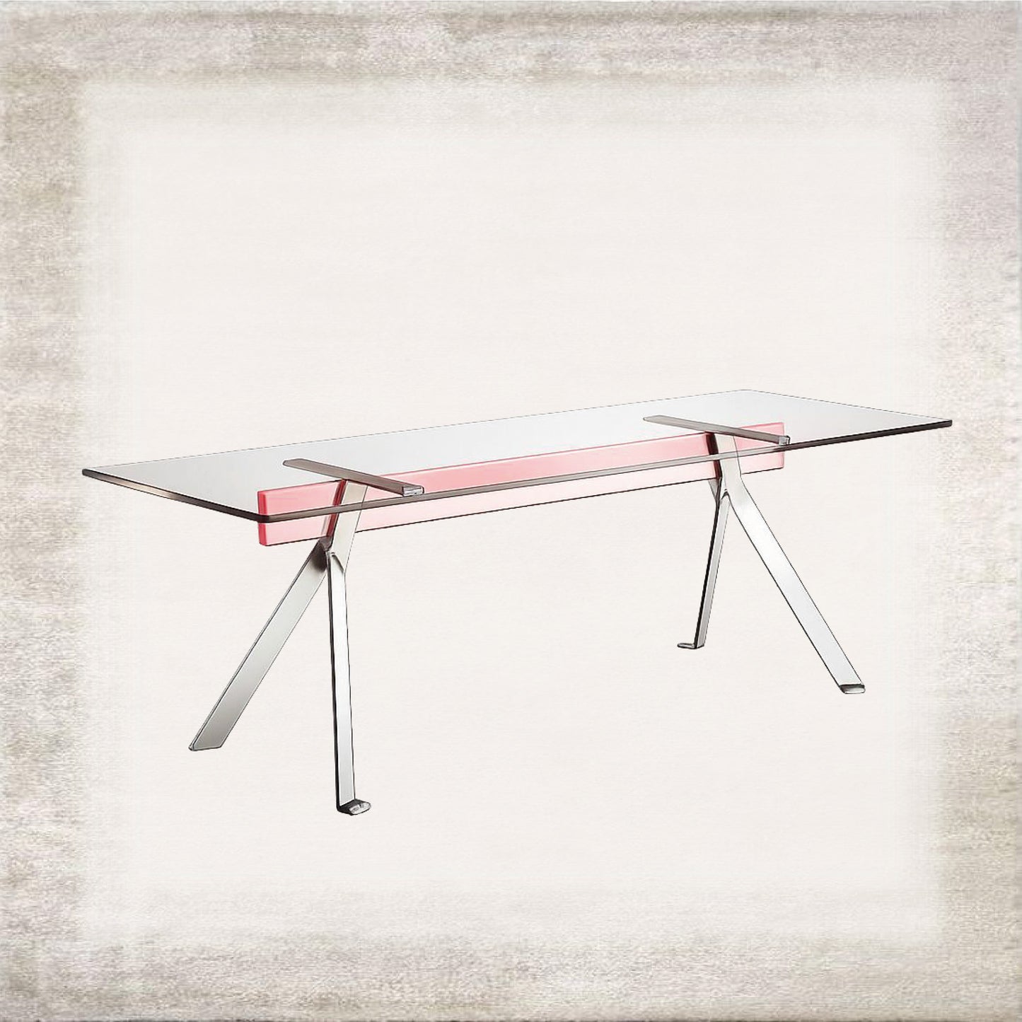 Luce Linear Glass Console