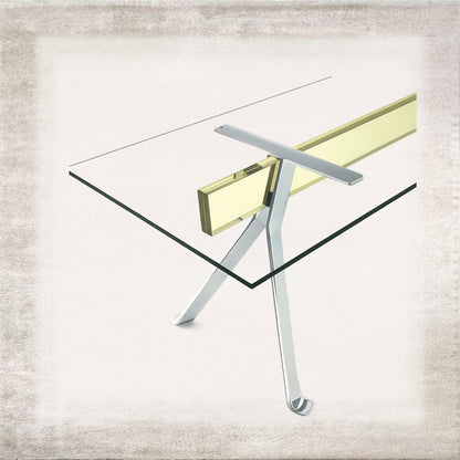 Luce Linear Glass Console – view 2