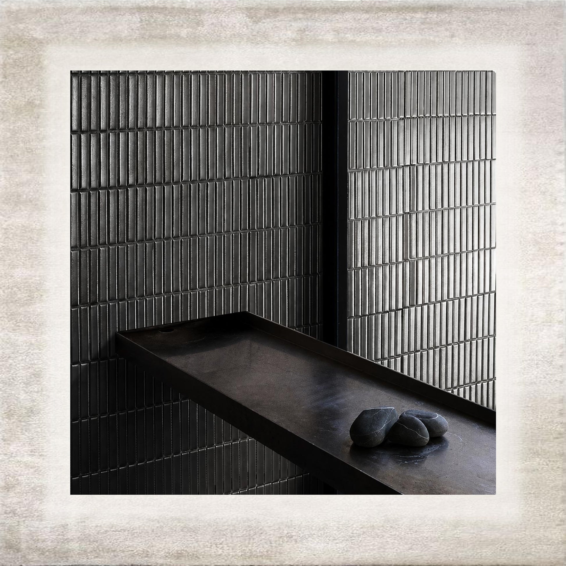 Traccia Handcrafted Ceramic Mosaic interior application