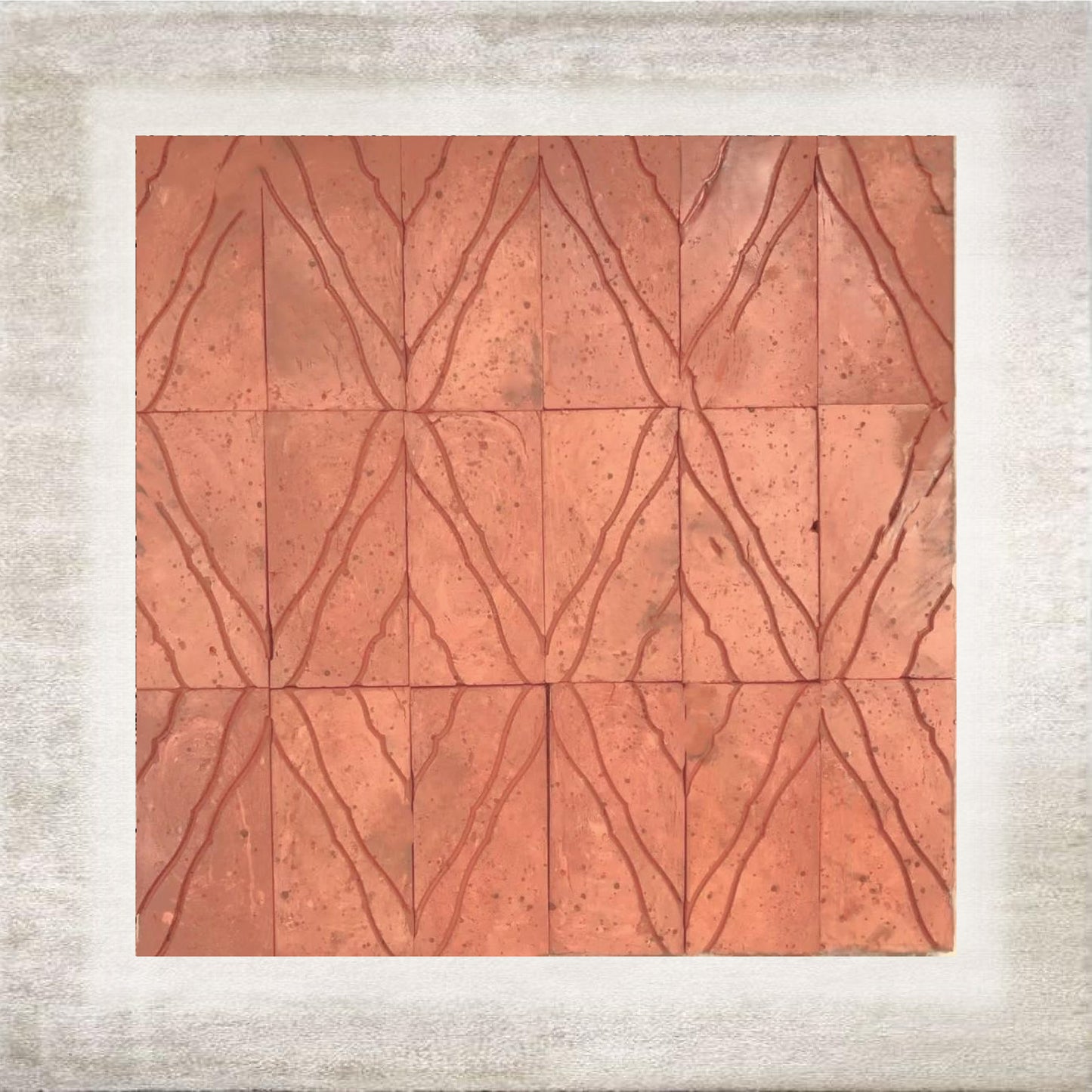 Petalo Relief Cotto Tile surface pattern
