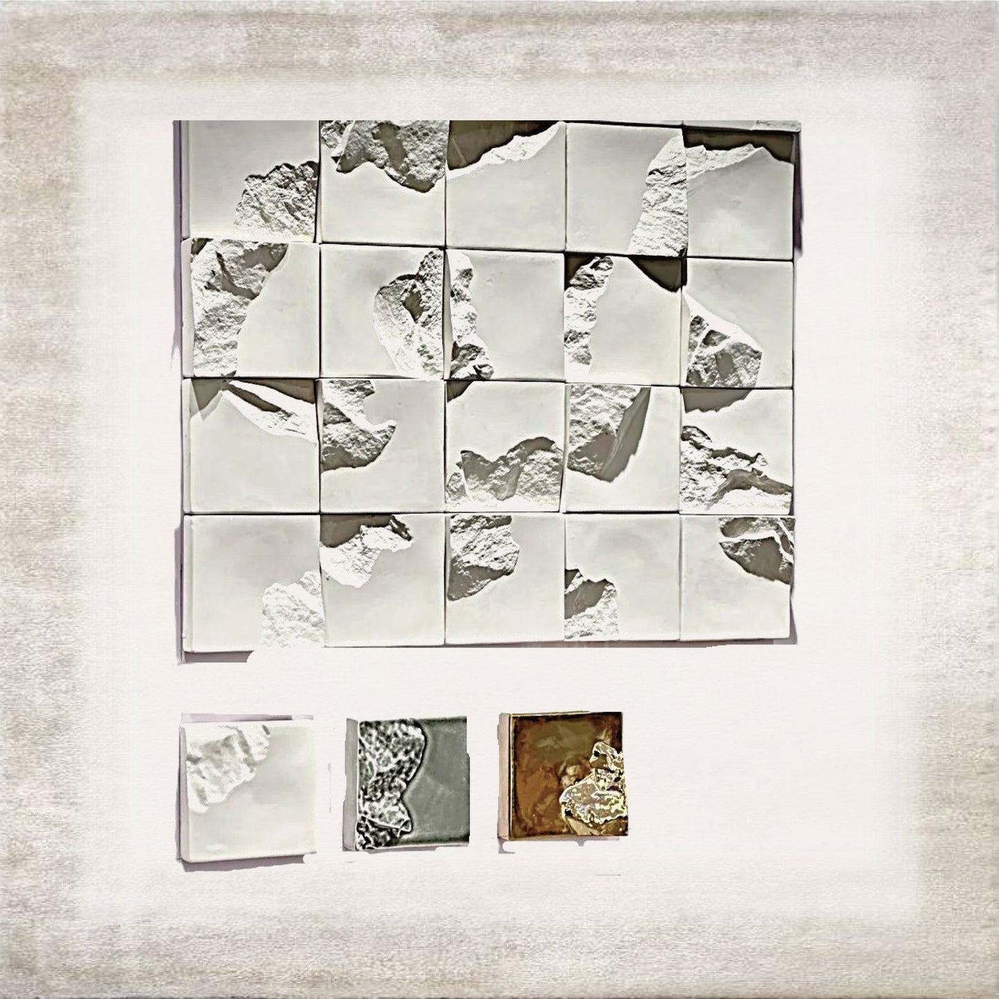 Senza Fughe Handmade Ceramic Mosaic surface