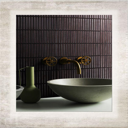 Bronzo Metallic Glazed Finger Mosaic