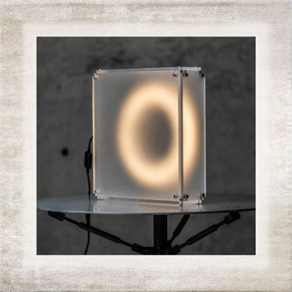 Halo Frosted Acrylic Table Lamp, main view
