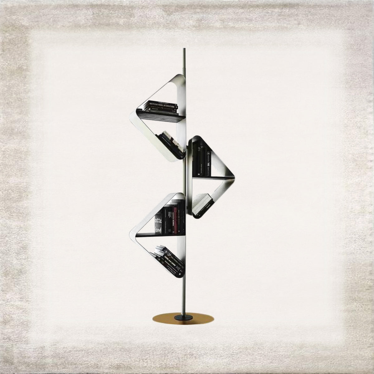 Nastro Sculptural Wall Bookcase, detail view 3