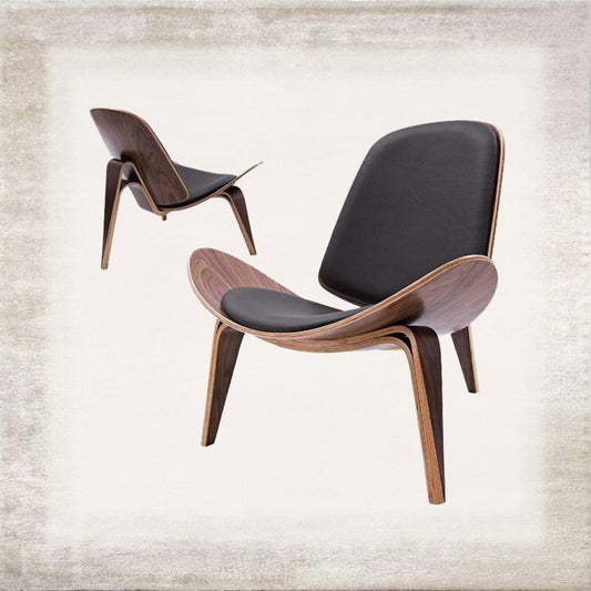 Ala Curved Wood Lounge Chair, main view