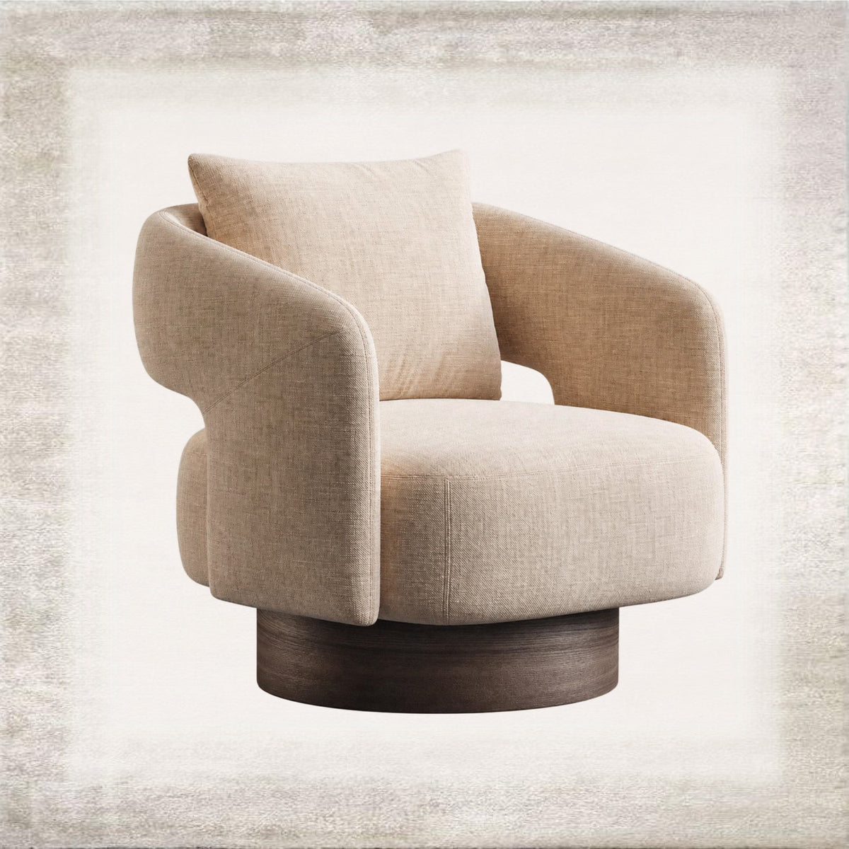 Abbraccio Upholstered Swivel Chair, main view