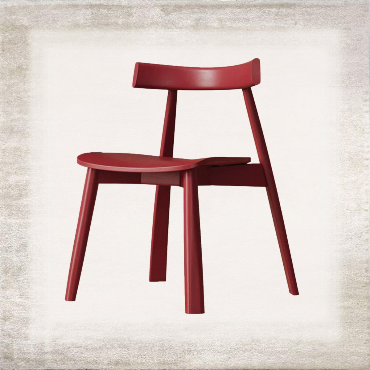 Sella Black Wood Dining Chair, detail view 3