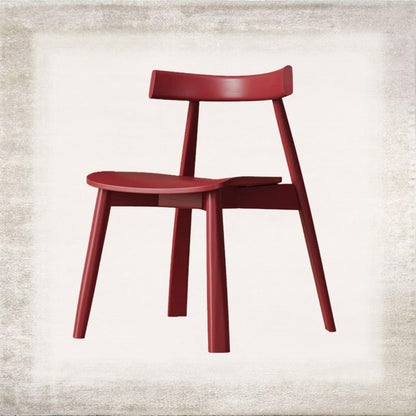 Sella Black Wood Dining Chair, detail view 3