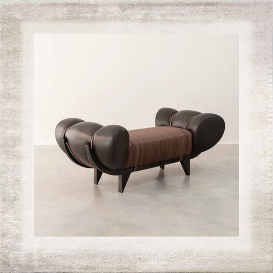 Onda Sculptural Upholstered Sofa, detail view 2