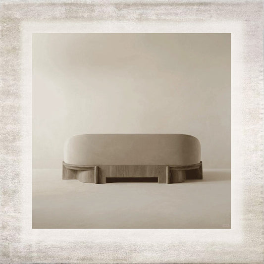 Calma Curved Upholstered Sofa, detail view 2