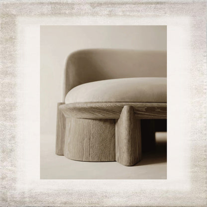 Calma Curved Upholstered Sofa, detail view 3