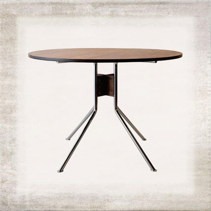 Compasso Wood and Steel Dining Set, detail view 2