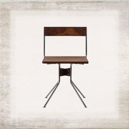 Compasso Wood and Steel Dining Set, detail view 3