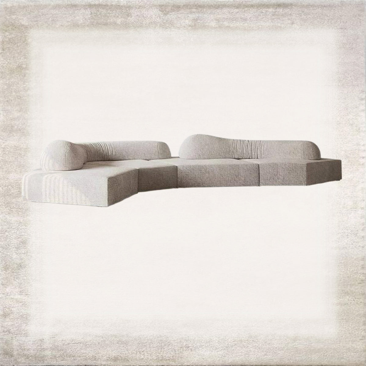 Flusso Modular Curved Sofa, detail view 2