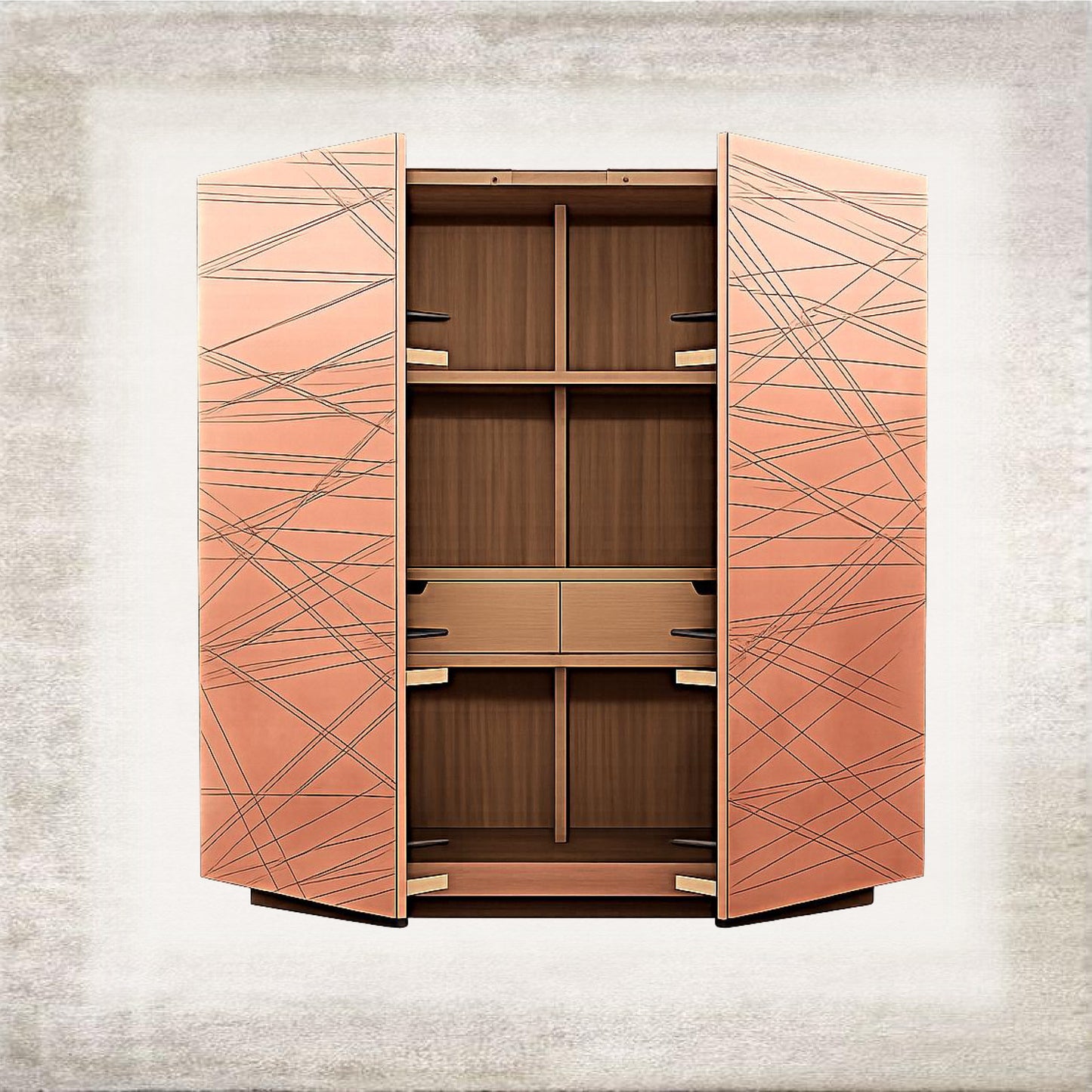 Prisma Geometric Wardrobe open view