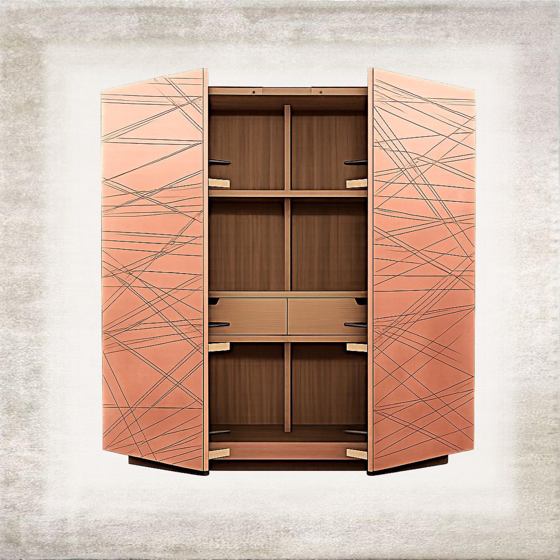 Prisma Geometric Wardrobe open view