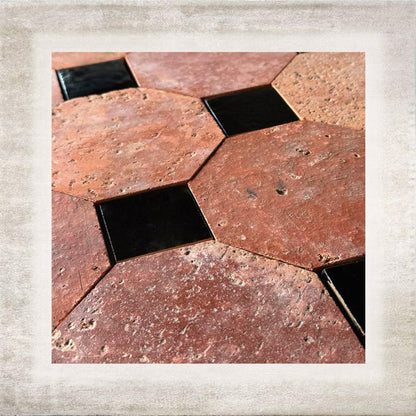 Ottagono Terracotta Inlay Tile — detail 2