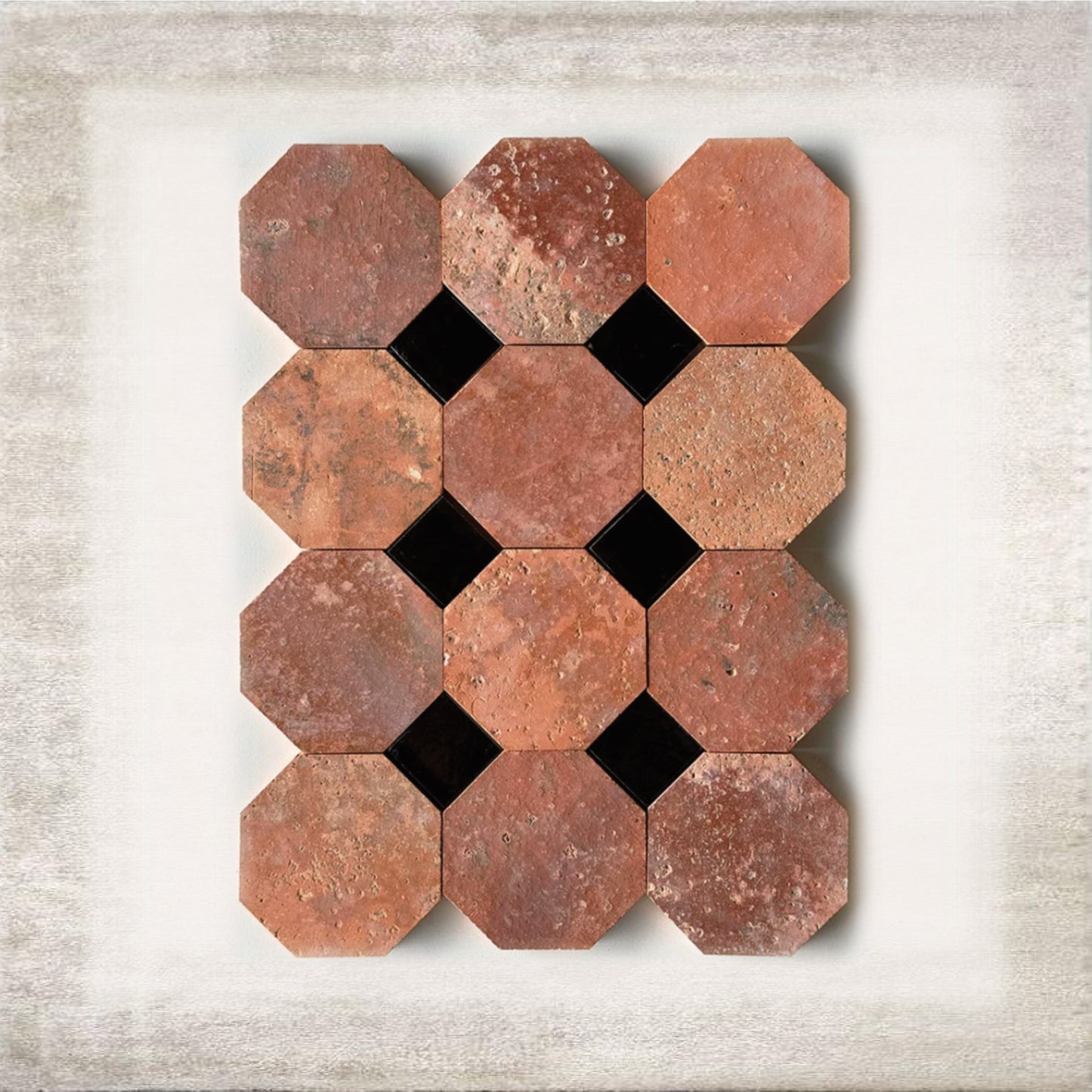 Ottagono Terracotta Inlay Tile