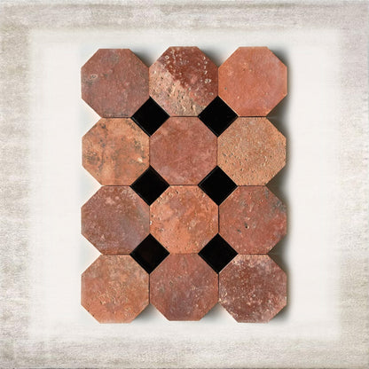 Ottagono Terracotta Inlay Tile