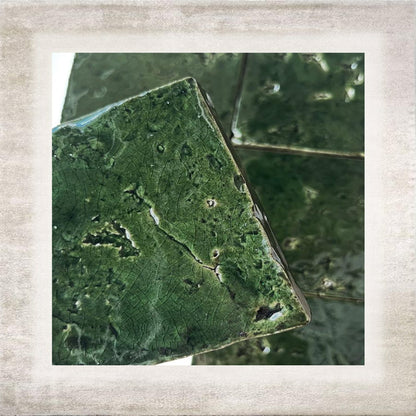 Verdigris Metallic Glazed Tile — detail 3